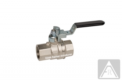 2-way ball valve - brass  Rp 1", PN 40, female/female, lockable