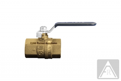 2-way ball valve - brass  Rp 1 1/4", PN 25, female/female, antidezincification resistant copper alloy (DZR)