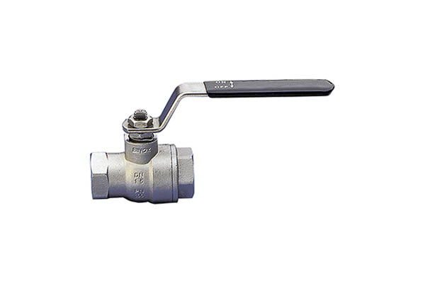 2-way ball valve - stainless steel, Rp 1/2", PN 100, female/female - with DVGW approval for gases (MOP5)