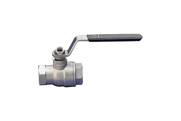 2-way ball valve - stainless steel, Rp 3/4", PN 63, female/female - with DVGW approval for gases (MOP5)