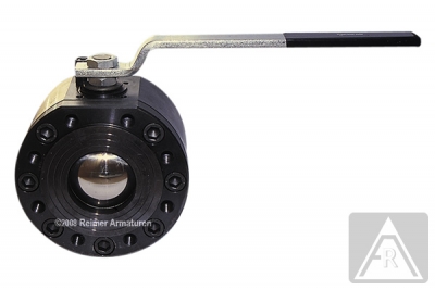 2-way wafer-type ball valve - steel, DN 200, PN 16 - Split body