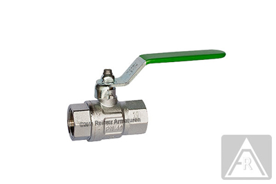 2-way ball valve - brass  Rp 1", female/female - with DVGW approval for drinking water (PN10)
