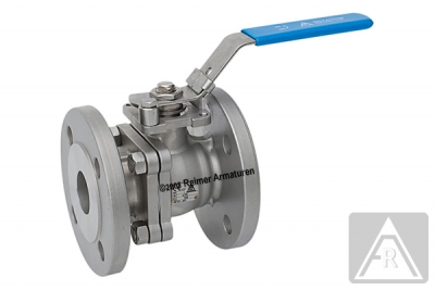 2-way Flange ball valve - stainless steel, DN 150, PN 16