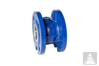 Check valve - flange type, DN 40, PN 16, GG-25/NBR/stainless steel