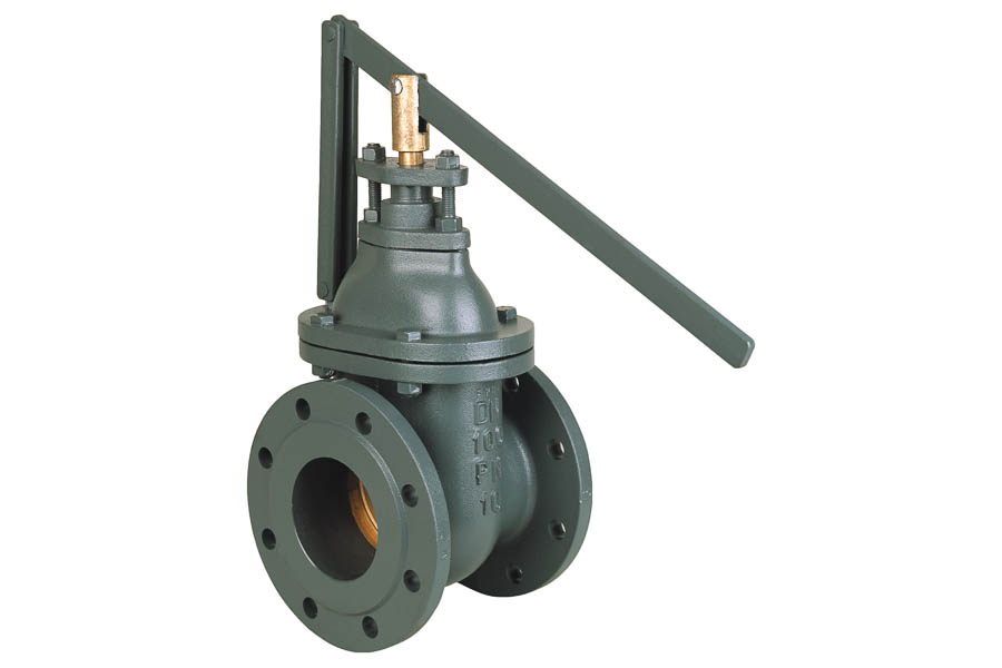 Quick-closing gate valve - GG-25, inner parts: stainless steel, DN 150, PN 10