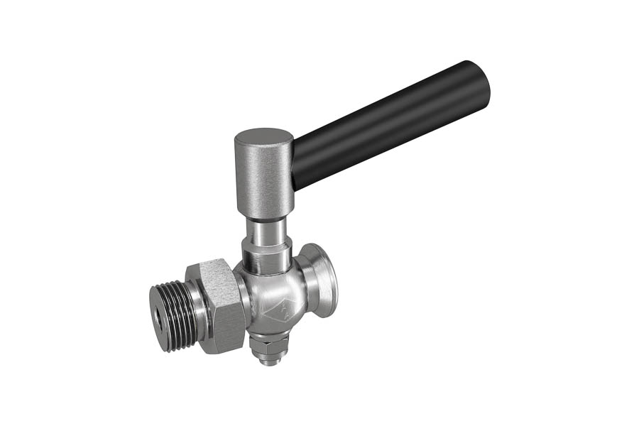 Drain cock - stainless steel, G 1/8'', PN 6, male thread x straight outlet