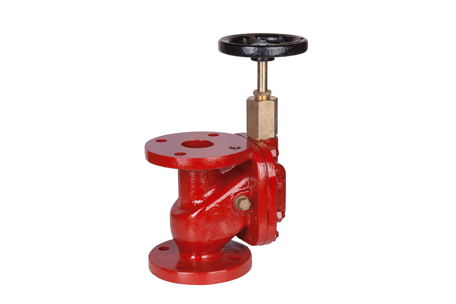 Storm valve, DIN 87101 form A - body: GGG-40.3 / seat: Rg5+NBR, DN 50, PN 4, straightway form - without closing device        