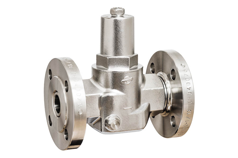 Pressure Reducing valve, stainless steel with flanges, DN 32, PN 25 / 1,5-6 bar - for aggressive water and fluids