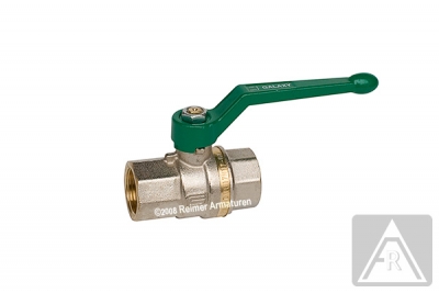 2-way ball valve - brass  Rp 3/8", female/female - with DVGW approval for drinking water (PN10)