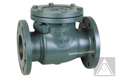 Swing check valve - GG 25, DN 40, PN 16 - seat metal to metal