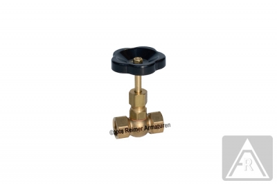 Needle valve - brass, G 1/8", PN 100, female/female