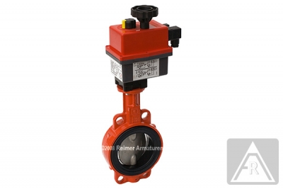 Butterfly valve - wafer type, DN 40, PN 16, GGG-40/1.4408/NBR- electrically operated (24 V) Butterfly valve - wafer type, DN 40, PN 16, GGG-40/1.4408/NBR- electrically operated (24 V)