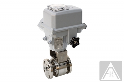 2-way Flange ball valve - stainless steel  electrically operated (230 V)