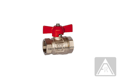 2-way ball valve - brass, PN 50, female/female