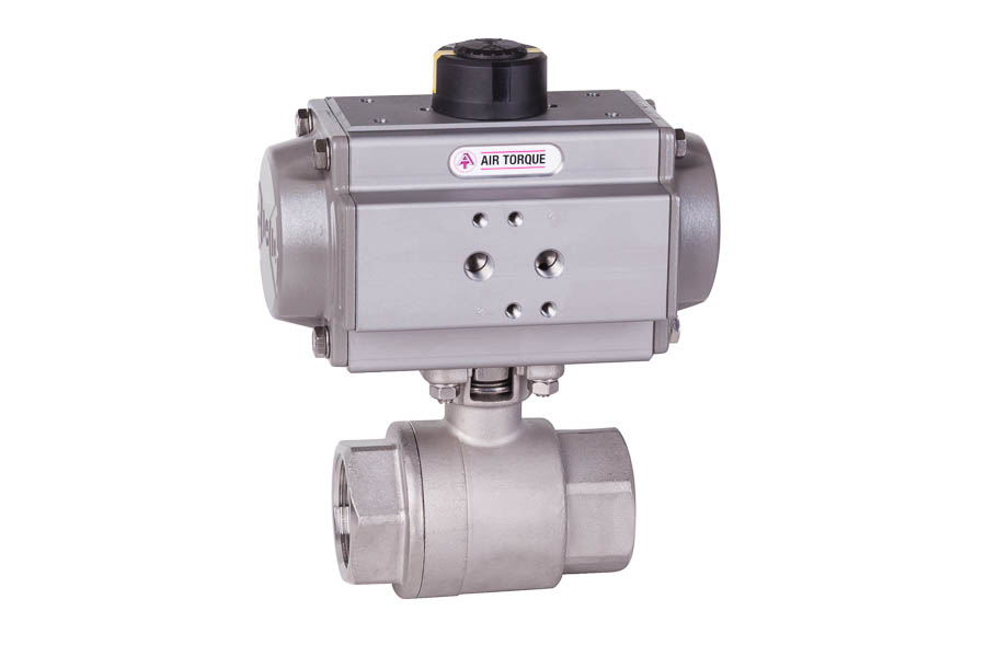 2-way ball valve - stainless steel, female/female